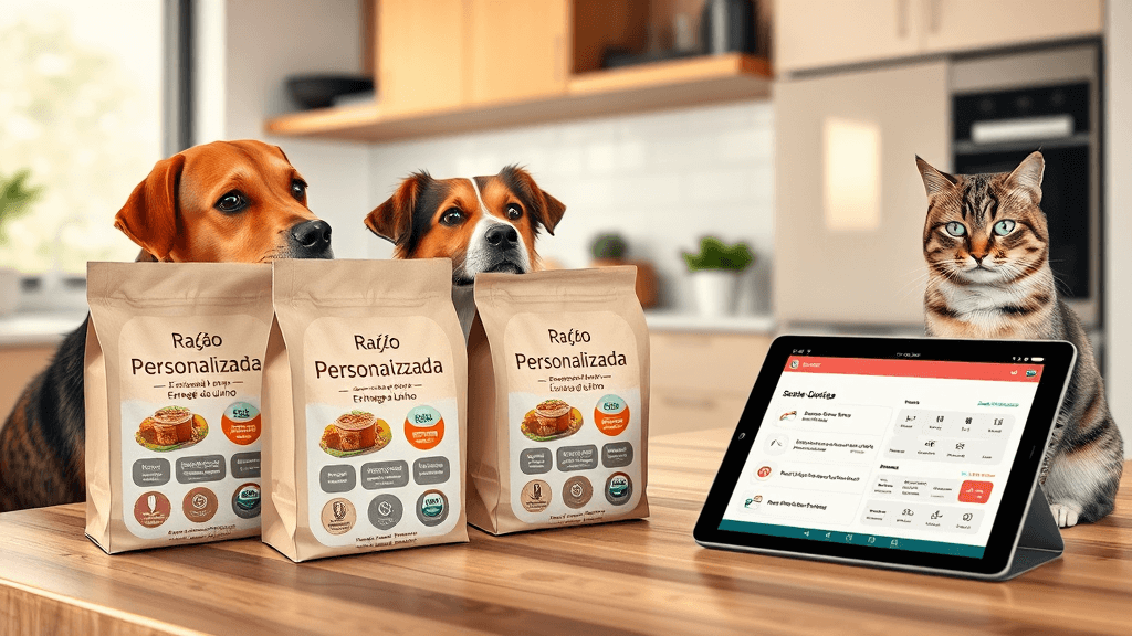 Cozinha moderna com pets e tecnologia (1)
