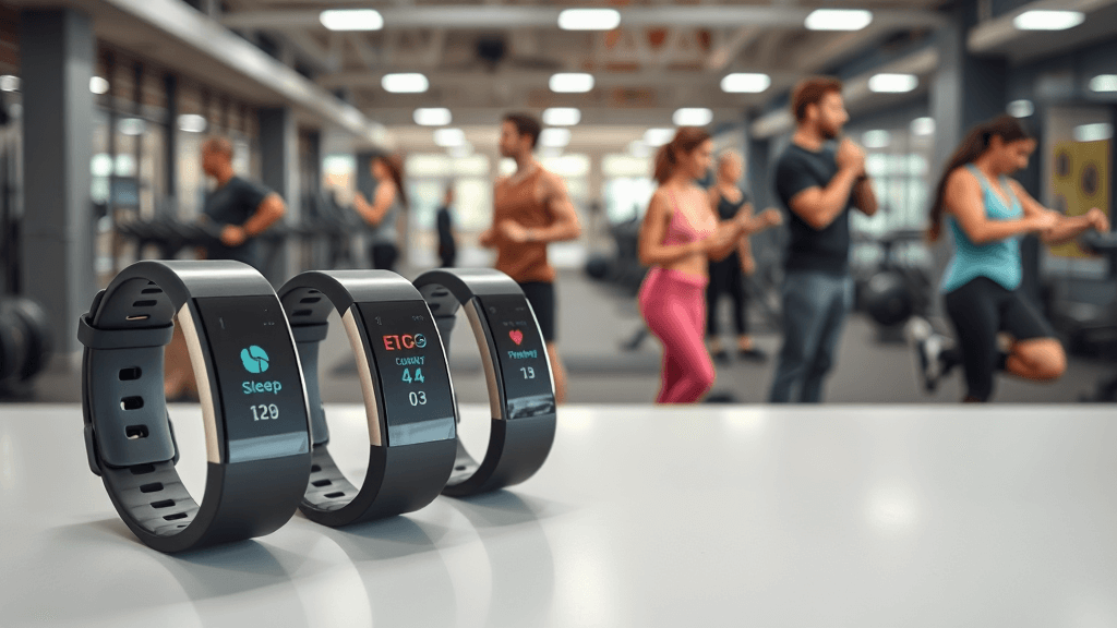 Close up de smart bands em ambiente de academia (1)