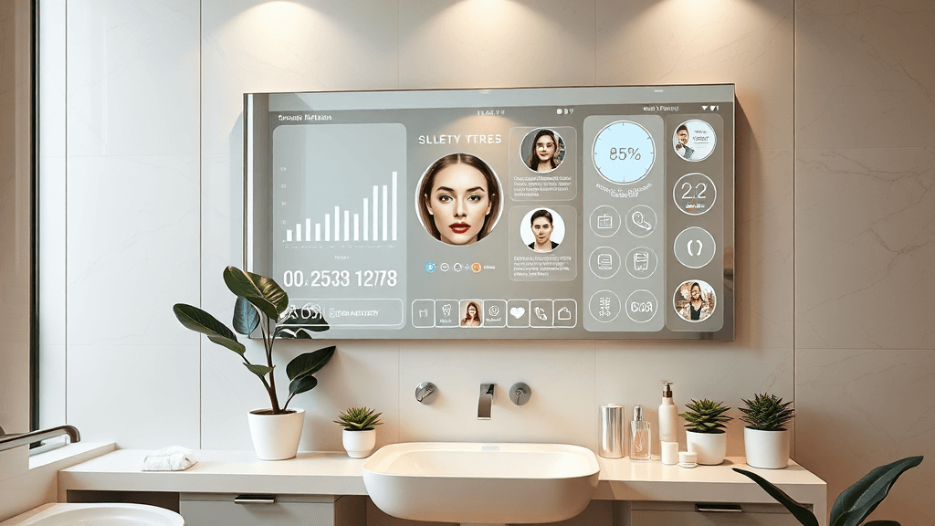 Modern bathroom with smart mirror (1)