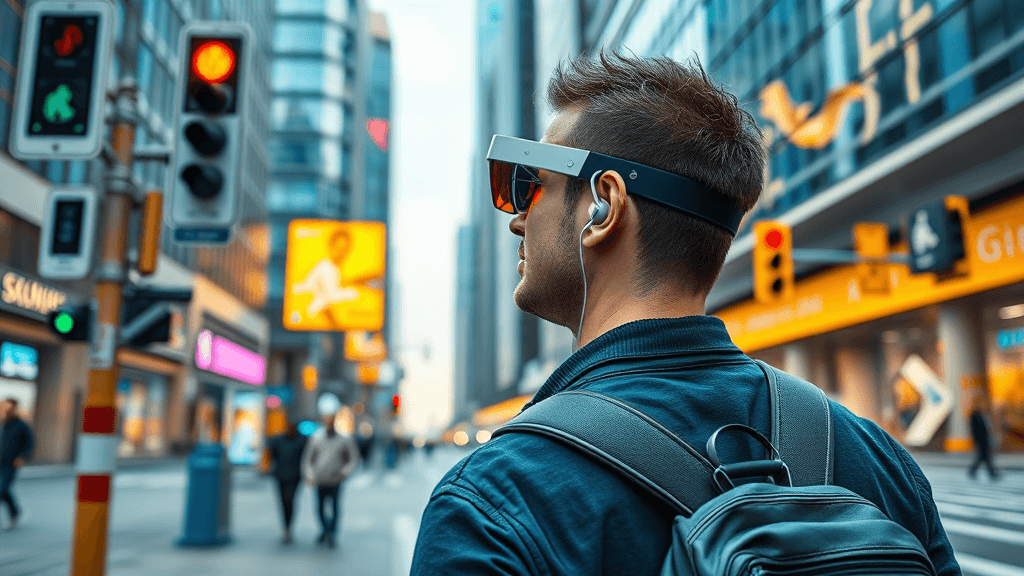 Pessoa futurista na cidade moderna (1)
