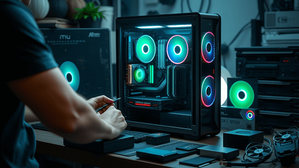 Pessoa montando um pc gamer (1)